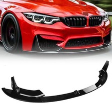 FOR BMW M3 M4 F80 F82 F83 FRONT LIP SPOILER SPLITTER PERFORMANCE STYLE BLACK