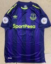 2017/18 EVERTON MATCH WORN U23 THIRD SHIRT #16 UMBRO MEDIUM