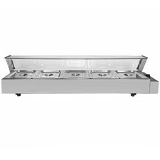 KuKoo Wet Well Catering Bain Marie Food Warmer Display, 5 Customer Return UG