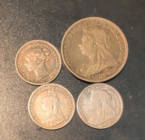 British old silver - old, coins