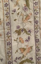 Pair Vintage Cotton Curtains