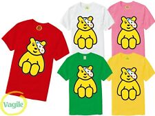 Spotty Sitting Pudsey Bear Kids T Shirt Top Tee Children In Need School Day 2024