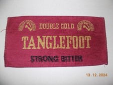 Beer Towel Bar Towel 1970's vintage -  TANGLEFOOT STRONG BITTER