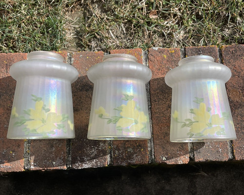 Antique vtg set art - vtg, glass