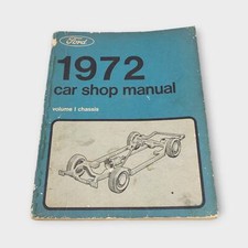 FORD 1972 Car Shop Manual Volume I Chassis