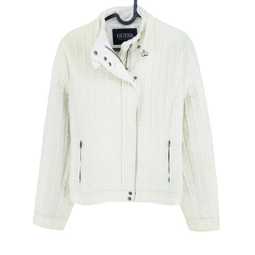 Guess white padded quilted - guess,