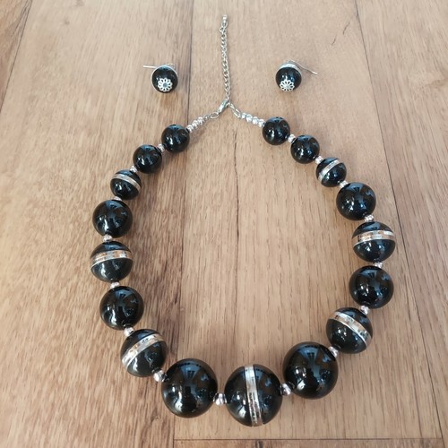 Womens monsoon black silver - &,