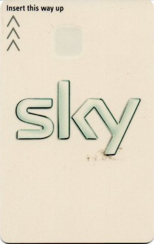 Sky viewing card - tv,