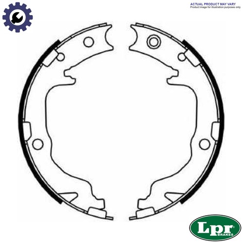 Brake shoe set - parking,