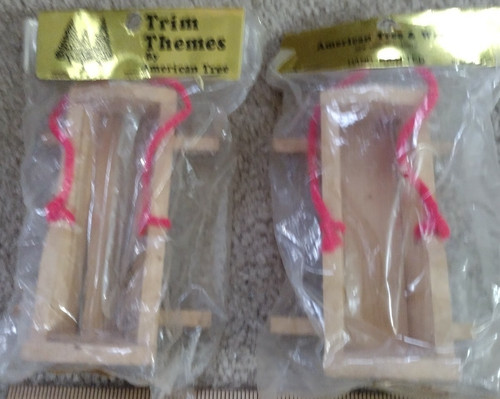 Wooden manger cradle ornaments - cradle,