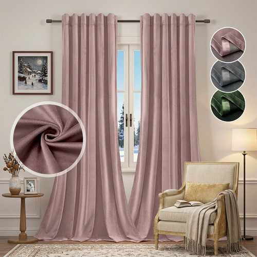 Blackout velvet curtains - blackout,