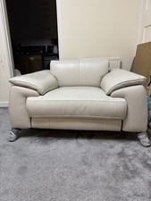 DFS Leather recliner armchair
