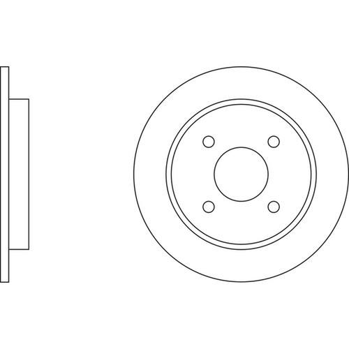 Brake discs solid for - 2x,