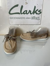 Clarks Leather Boat Shoes Size