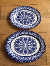 Antique Pair Of Oval Serving