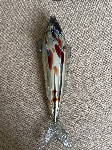 Vintage glass ornamental fish - vintage,