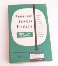 Railway Passenger Timetable BR Southern London & South 11th September 1961
