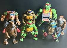 Vintage Teenage Mutant Ninja Turtles TMNT Action Figure Bundle x7 Mirage 80s 90s
