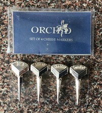 Vintage Orchid Set of 4 Cheese Markers