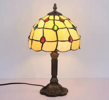 Tiffany Style Stained Glass Table Lamps Art Deco Vintage Retro Multi Designs