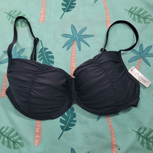 Saress bikini top - bikini, black