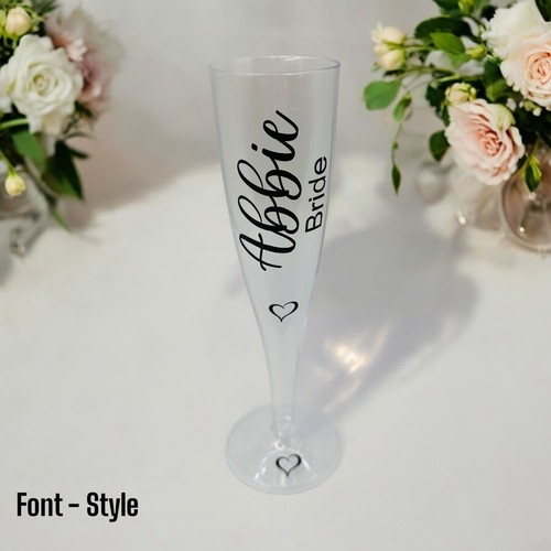 Personalised clear champagne - personalised,