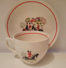 ALFRED MEAKIN - TALLY HO - CUP AND SAUCER - 1950's