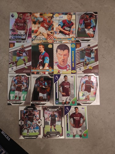 West ham football cards bundle - west,