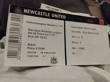 Newcastle V Wolves 2012 Match