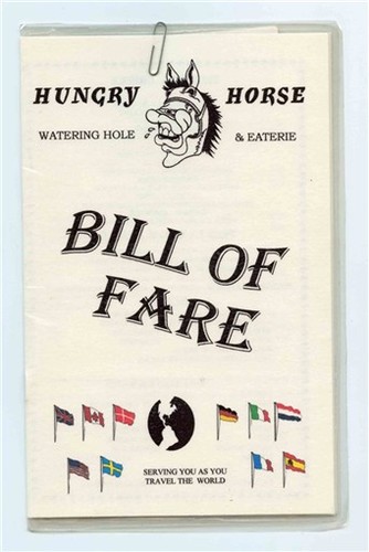Hungry horse watering hole - hungry,