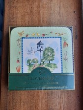 Vintage 6 Cloverleaf  Coasters Garden Vegetables Bird house Laminated