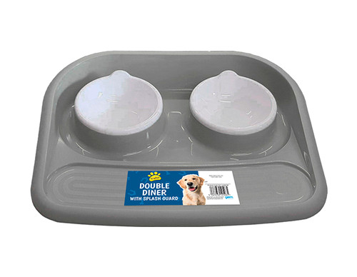 Double diner pet bowls - diner,