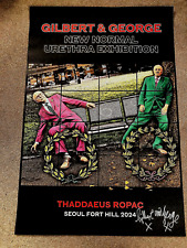 Gilbert & George New Normal Urethra Seoul signed exhibition poster 2024