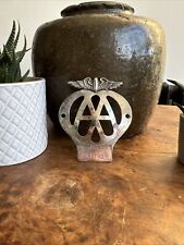 Vintage Chrome / Enamel AA Car Badge Number reference 7A17688 Automobile