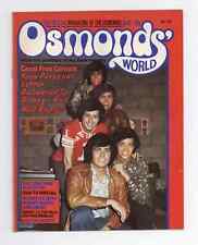 The Osmonds World magazine May 1975 No. 19 Donny Osmond Brothers Marie etc