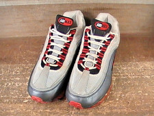 NIKE AIR MAX 24-7 VOLT BLACK , RED & GRAY SIZE-12  MENS SNEAKERS PRE-OWNED