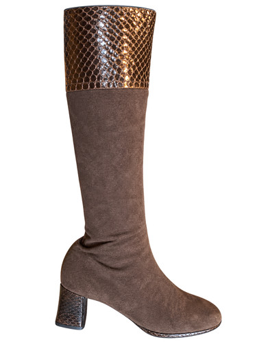 Fab vintage soft brown - , suede/
