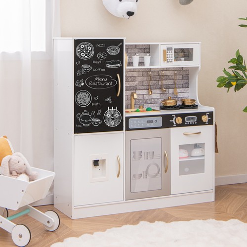 Kids wooden play kitchen - wooden,