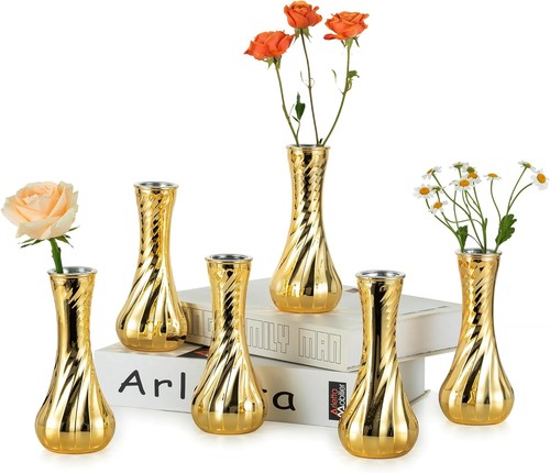 Nuptio glass bud vase gold - nuptio,