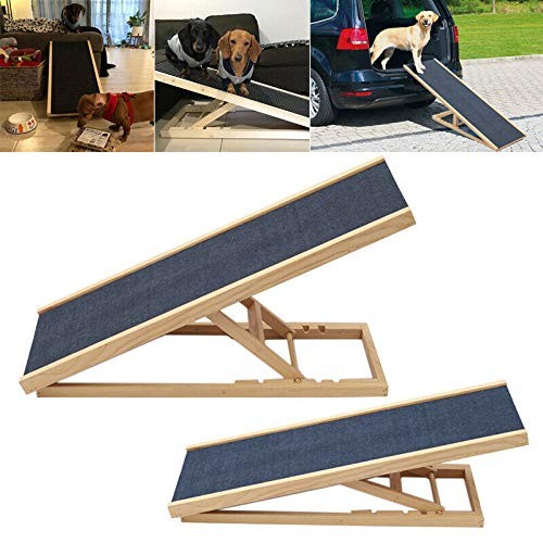 Qimu solid wooden pet ramp - solid, car