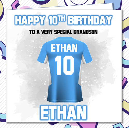 Personalised man city birthday - personalised,