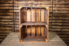 Wooden Apple Crate with Short