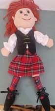 Scottish Dancing Rag Doll  Traditional Costume Kiddiefun ragdoll kilt Scotland