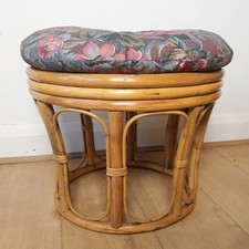 Vintage Bamboo Footstool &