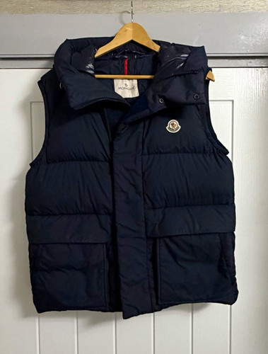 Moncler lafage gilet navy - gilet,