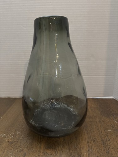 Hand blown smoked gray - hand, art