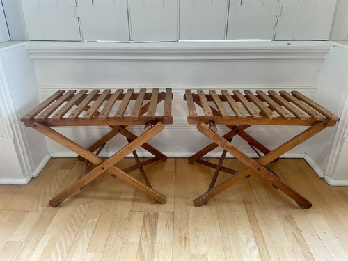 Pair vintage antique wooden - of, vintage/antique