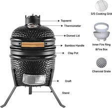 13" Kamado Ceramic Mini BBQ