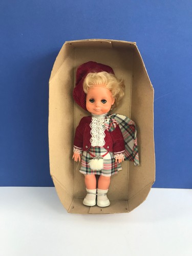 Vintage scottish plastic doll - vintage,