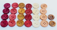 Round 2/4Hole Dyed Wooden